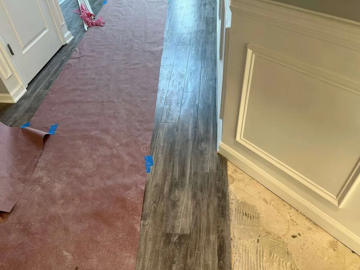 Completed marble shower restoration in Bell